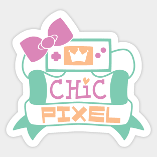 Chic Pixel Logo Sticker